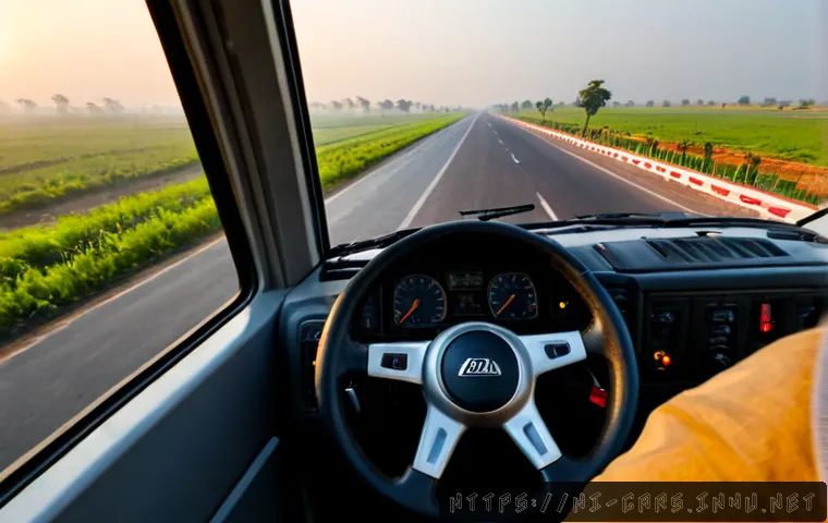 Home 11 대형 트럭의 장기 시승기 - Photorealistic long-term road test of a large modern freight truck on an Indian national highway at ...